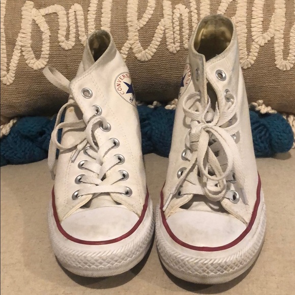 white converse wedge sneakers